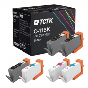TCTK Inkoustové náplně BCI-11 BCI-11 sada 4 ks 2x černá 2x Multi-Color kompatibilní s Canon BJC 50 55 70 80 85, BJC 85 PW, nahrazuje BCI-11BK