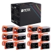 TCTK Inkoustové náplně BCI-11 BCI-11 sada 6 ks 3x černá 3x Multi-Color kompatibilní s Canon BJC 50 55 70 80 85, BJC 85 PW, nahrazuje BCI-11BK