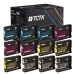 TCTK Inkoustové náplně PGI-2100 PGI-2100 PGI-2100 PGI-2100 sada 12 ks CMYK (po 3 ks) kompatibilní s Canon MAXIFY iB 4000 4010 4020 4030 4040 4050 4060 4070 4080 4090 4100 4110 4120 4130 4140 4150 4170