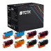TCTK Inkoustové náplně C-526BK C-526C C-526M C-526Y sada 8 ks CMYK (po 2 ks) kompatibilní s Canon PIXMA IP4850 IP4950 IX6550 MG5150 MG5250 MG5350 MG6150 MG6250 MG8150 MG8250 MX715 MX885 MX895