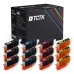 TCTK Inkoustové náplně C-526BK C-526C C-526M C-526Y sada 12 ks CMYK (po 3 ks) kompatibilní s Canon PIXMA IP4850 IP4950 IX6550 MG5150 MG5250 MG5350 MG6150 MG6250 MG8150 MG8250 MX715 MX885 MX895