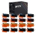TCTK Inkoustové náplně C-526BK C-526C C-526M C-526Y sada 16 ks CMYK (po 4 ks) kompatibilní s Canon PIXMA IP4850 IP4950 IX6550 MG5150 MG5250 MG5350 MG6150 MG6250 MG8150 MG8250 MX715 MX885 MX895