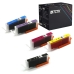 TCTK Inkoustové náplně CLI-581XXLPB CLI-581XXLBK CLI-581XXLC CLI-581XXLM CLI-581XXLY sada 5 ks vícebarevná kompatibilní s Canon PIXMA TS 6100 6150 6151 6200 6220 6240 6241 6250, nahrazuje 1999C001