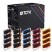 TCTK Inkoustové náplně CLI-581XXLPB CLI-581XXLBK CLI-581XXLC CLI-581XXLM CLI-581XXLY sada 20 ks vícebarevná (po 4 ks) kompatibilní s Canon PIXMA TS 6100 6150 6151 6200 6220 6240, nahrazuje 1999C001