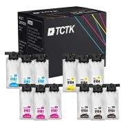 TCTK inkoust 125A 128A CRG-716 sada 4 ks CMYK kompatibilní s Epson WorkForce Pro WF-C 529 R WF-C 529 R DTW WF-C 579 R D2TWF WF-C 579 R DTWF WF-C 579 R DWF, nahrazuje C13T01C100 C13T01D200 C13T01D300 C13T01D400