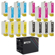 TCTK Inkoustové náplně 891 892 E-0713 894 sada 16 ks CMYK (po 4 ks) kompatibilní s Epson Office B40W BX300F BX300FW BX310FN, Stylus BX600FW BX610FW D120 D78 D92 DX4000 DX4050 DX4400 DX4450 DX5000