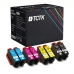 TCTK Inkoustové náplně 202XL 202XL 202XL 202XL sada 8 ks 2x azurová 2x purpurová 2x žlutá 2x Photo Black kompatibilní s Epson Expression Premium XP-6000 XP-6001 XP-6005 XP-6100, nahrazuje C13T02H24010