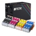 TCTK Inkoustové náplně 26XL 26XL 26XL 26XL sada 12 ks 3x azurová 3x purpurová 3x žlutá 3x Photo Black kompatibilní s Epson Expression Premium XP-510 XP-520 XP-600 XP-605 XP-610, nahrazuje C13T26314012