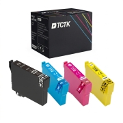 TCTK inkousty 27 27XL 4 balení CMYK kompatibilní s Epson WorkForce WF-3600 WF-3620 DWF WF-3640 DTWF WF-7110 DTW, nahrazuje C13T27014012