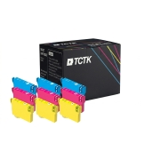 TCTK Inkoustové náplně 27 27 27 sada 9 ks CMY (po 3 ks) kompatibilní s Epson WorkForce WF-3600, WorkForce WF-3620 DWF WF, WorkForce WF-3640 DTWF, WorkForce WF-7110 DTW, nahrazuje C13T27024012