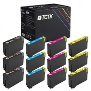 TCTK inkoustové kazety 407 4 balení CMYK kompatibilní s Epson WorkForce Pro WF-4745 DTWF, nahrazuje C13T07U140