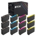 TCTK Inkoustové náplně 407 407 407 407 sada 12 ks CMYK (po 3 ks) kompatibilní s Epson WorkForce Pro WF-4745 DTWF, nahrazuje C13T07U140