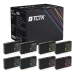 TCTK Inkoustové náplně T7011 T7012 T7013 T7014 sada 8 ks CMYK (po 2 ks) kompatibilní s Epson WorkForce Pro WP-4000 WP-4015DN WP-4095DN WP-4500 WP-4515DN WP-4525DNF WP-4595DNF, nahrazuje C13T70114010