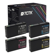 TCTK inkoustové kazety T7021 T7022 T7023 T7024 4balení CMYK kompatibilní s Epson WorkForce Pro WP-4000 WP-4015DN WP-4025DW WP-4095DN WP-4500 WP-4515DN WP-4525DNF WP-4535DWF WP-4545DTWF WP-4595DNF