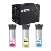 TCTK Inkoustové náplně T9452 T9453 T9454 sada 3 ks CMY kompatibilní s Epson WorkForce Pro WF-C 5210 DW, WorkForce Pro WF-C 5215 DW, WorkForce Pro WF-C 5290 DW, nahrazuje C13T945240