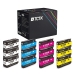 TCTK Inkoustové náplně 711 711 711 711 sada 12 ks CMYK (po 3 ks) kompatibilní s HP DesignJet T 120, DesignJet T 120 24 Inch, DesignJet T 125 130 520, DesignJet T 520 24 Inch, nahrazuje CZ133A