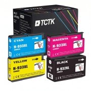 TCTK inkoustové kazety 932XL 933XL 4pack CMYK kompatibilní s HP OfficeJet 6100 6600 6700 7110 7510 7610, nahrazuje CN053AE