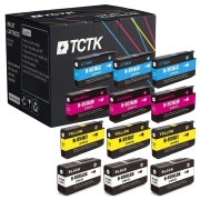 TCTK inkoustové kazety 950XL 951XL sada 12 ks CMYK kompatibilní s HP Officejet Pro 251dw 276dw 8100 8600 8610 8620 8650, nahrazuje CN045AE