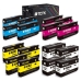 TCTK Inkoustové náplně 950XL 951XL 951XL 951XL sada 16 ks CMYK (po 4 ks) kompatibilní s HP Officejet Pro 251dw 276dw 8100 8600 8610 8615 8616 8620 8625 8630 8640 8650 8660, nahrazuje CN045AE