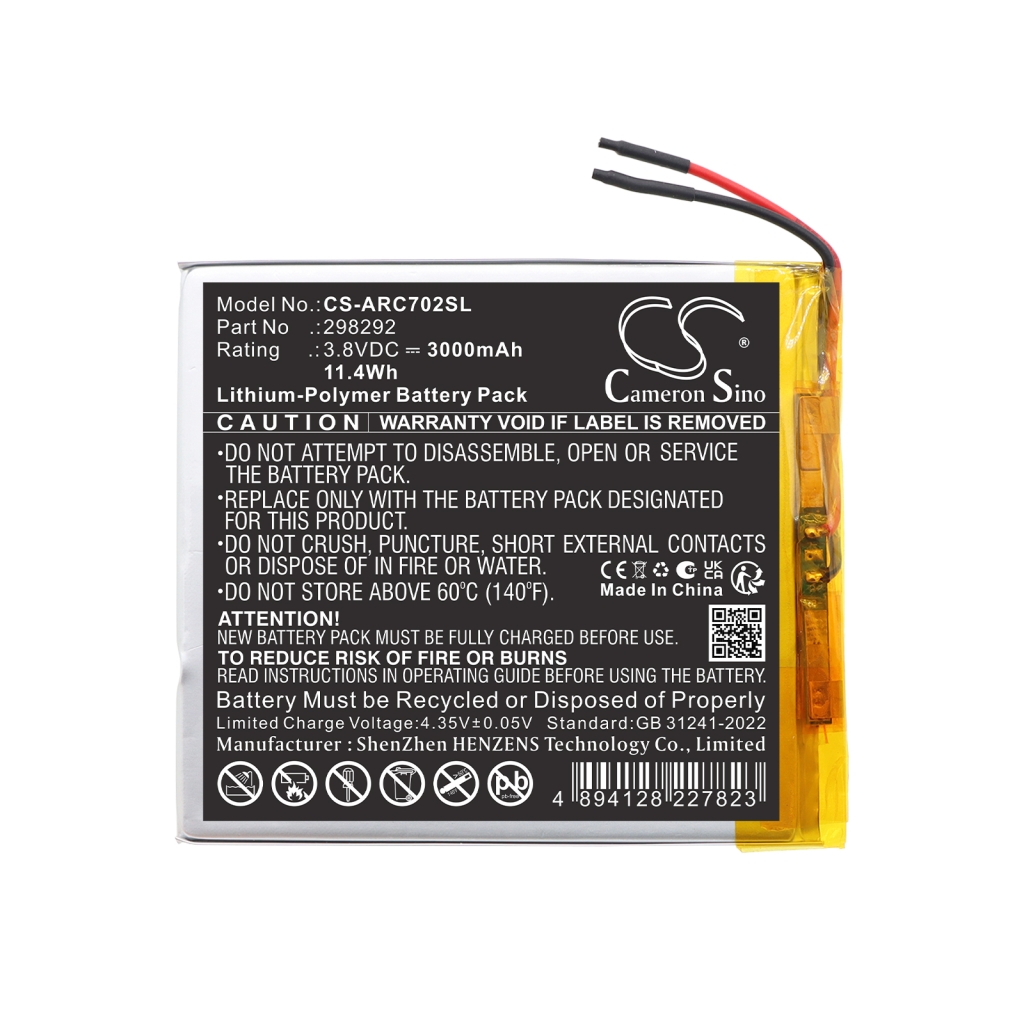 Baterie Nahrazuje Archos 298292