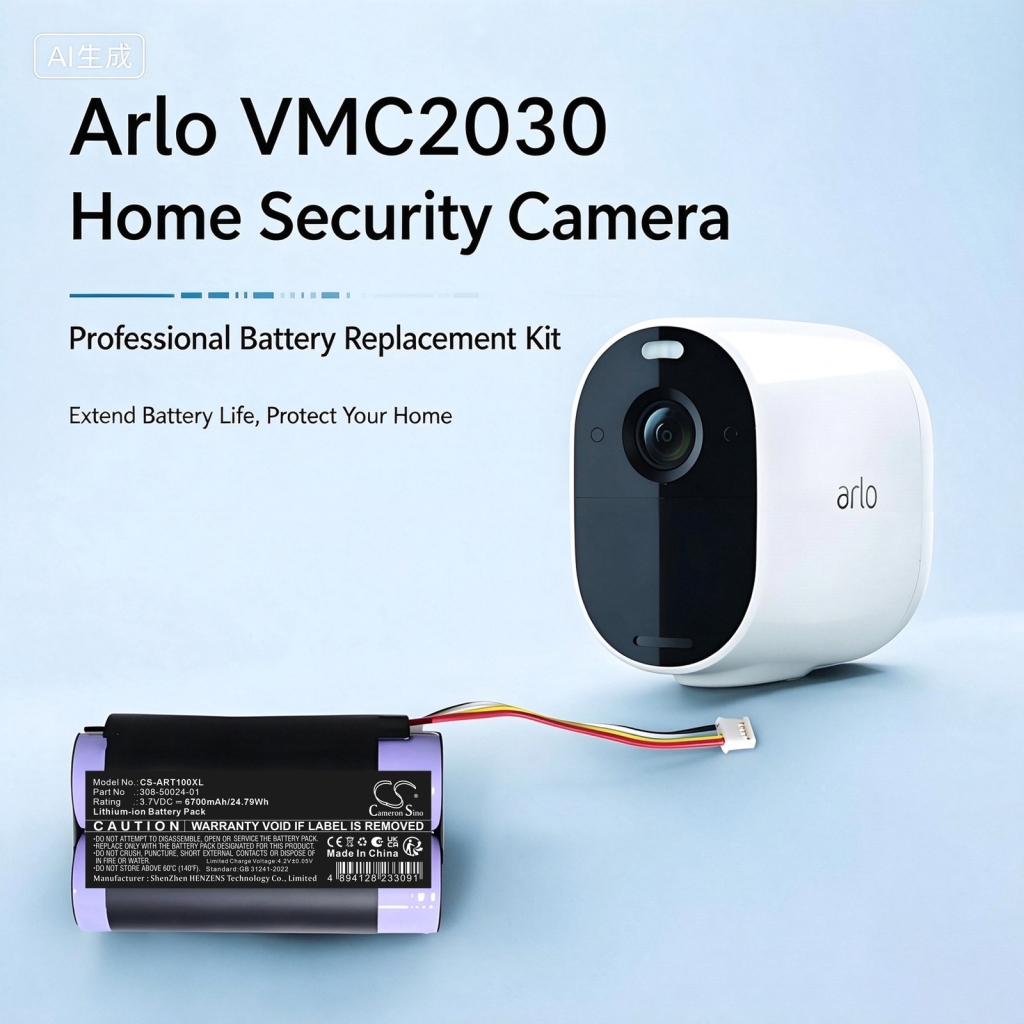 Baterie kompatibilní s Arlo Essential Spotlight Security Camera VMC2030 Spotlight Single Wireless Camera VMC2030B Wireless Surveillance Camera CS-ART100XL
