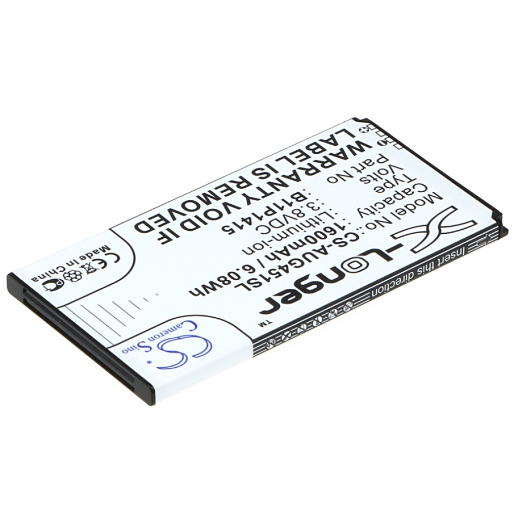 X-Longer CS-AUG451SL baterie pro telefon 1600mAh, otočený pohled