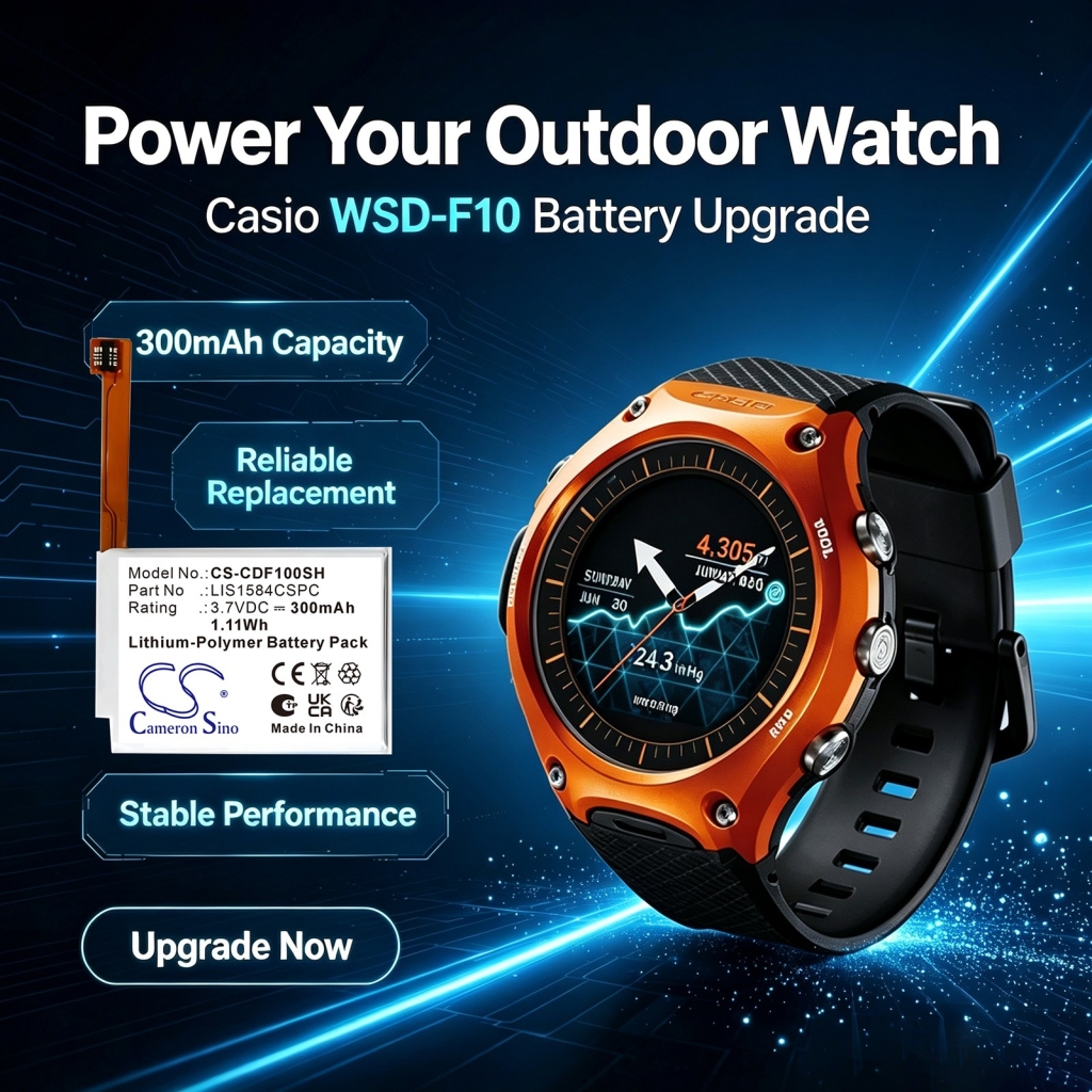 Baterie kompatibilní s Casio Smart Outdoor Watch CS-CDF100SH