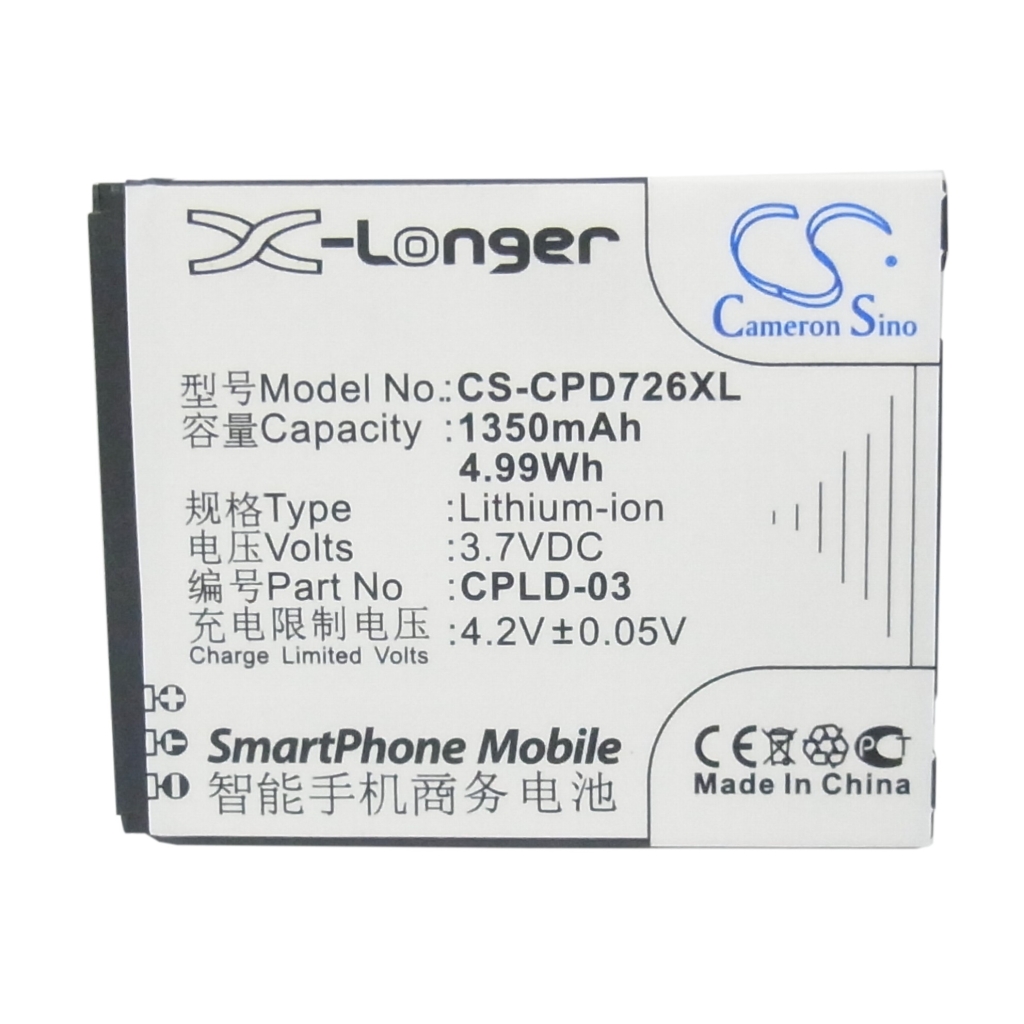 Baterie kompatibilní s Coolpad CS-CPD726XL