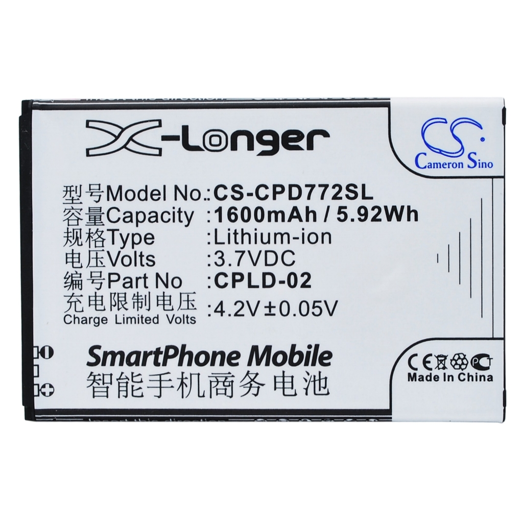 Baterie kompatibilní s Coolpad CS-CPD772SL