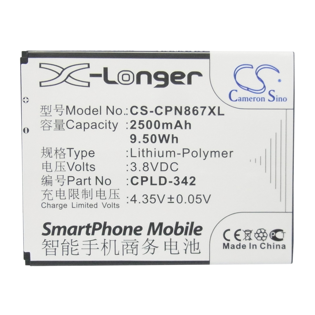 Baterie kompatibilní s Coolpad CS-CPN867XL