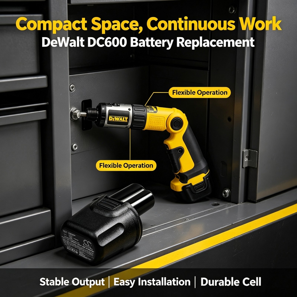 Baterie kompatibilní s DeWalt DC600 DC600 Screwdriver CS-DEC600PW
