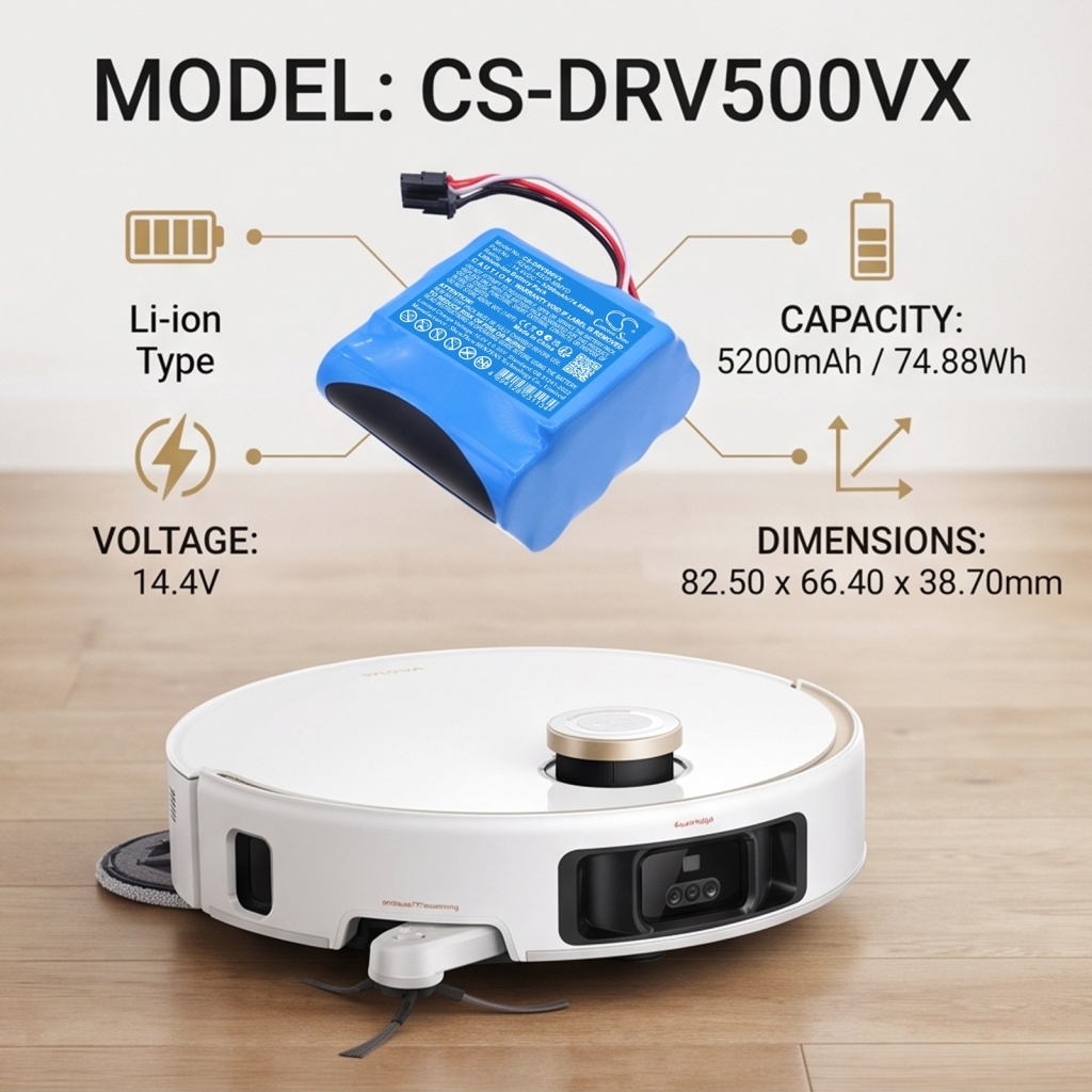 Baterie kompatibilní s Mova CS-DRV500VX