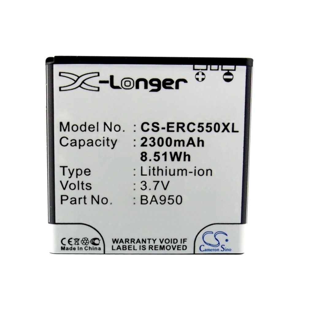 Baterie kompatibilní s Sony Ericsson CS-ERC550XL