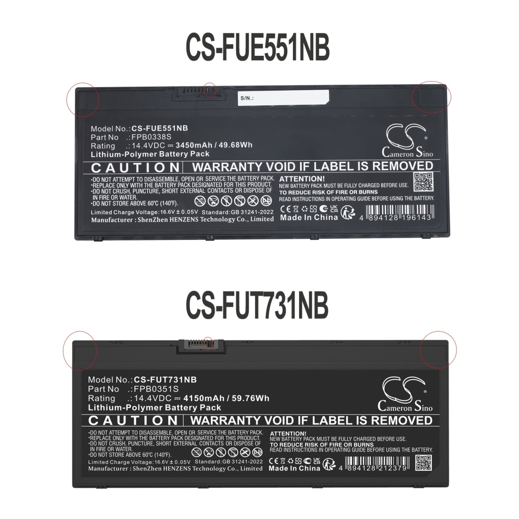 Baterie pro FUJITSU LifeBook E559(VFY E5590MP590DE)