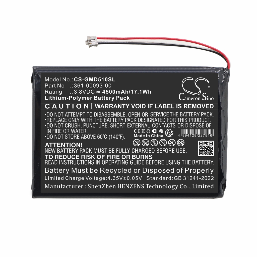 Baterie kompatibilní s Garmin CS-GMD510SL