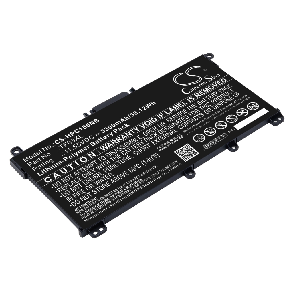 Baterie kompatibilní s HP Pavilion 14-BF 14-BF000NO 14-BF001TX CS-HPC155NB