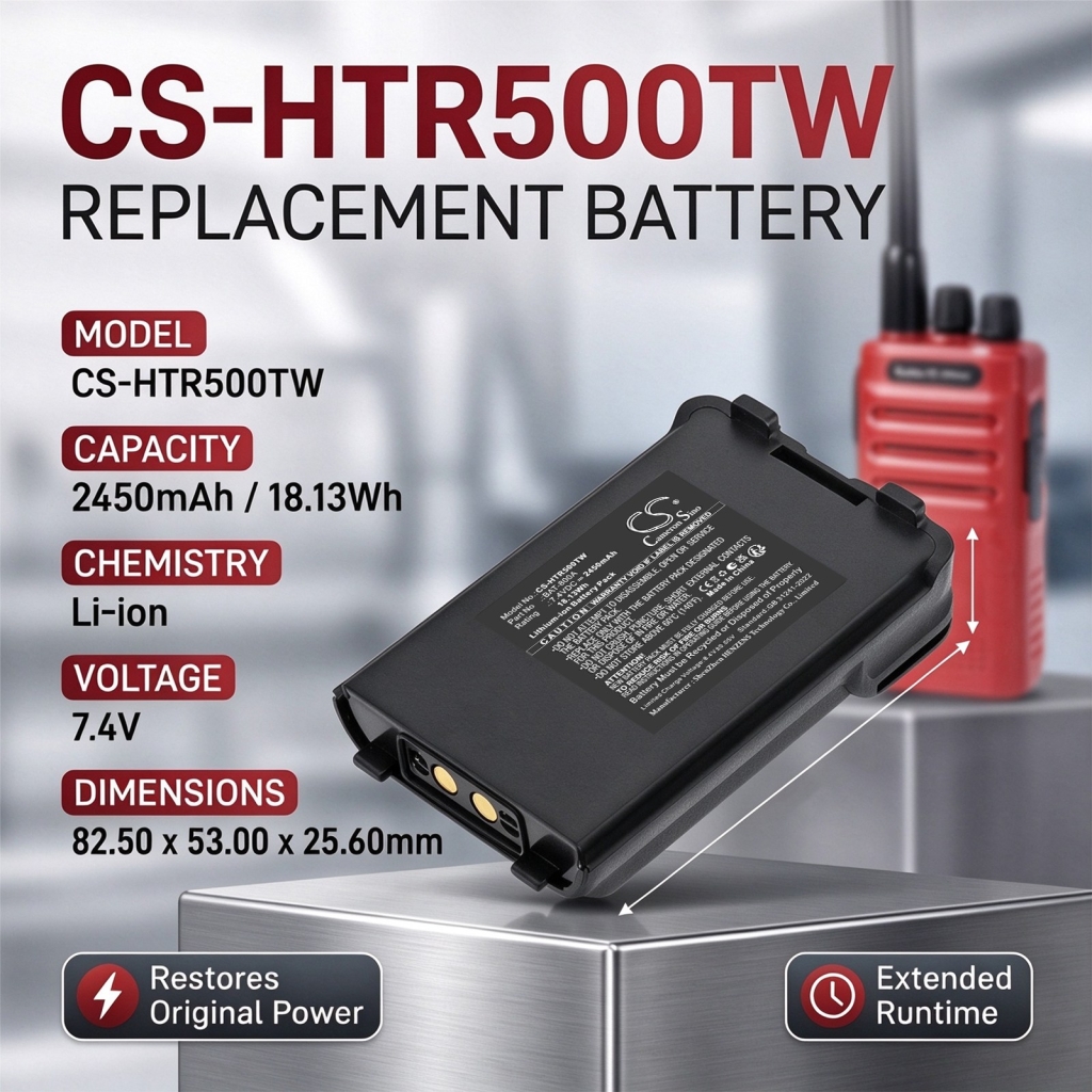 Baterie kompatibilní s Hunter E-LIGHT 68 MHZ CS-HTR500TW