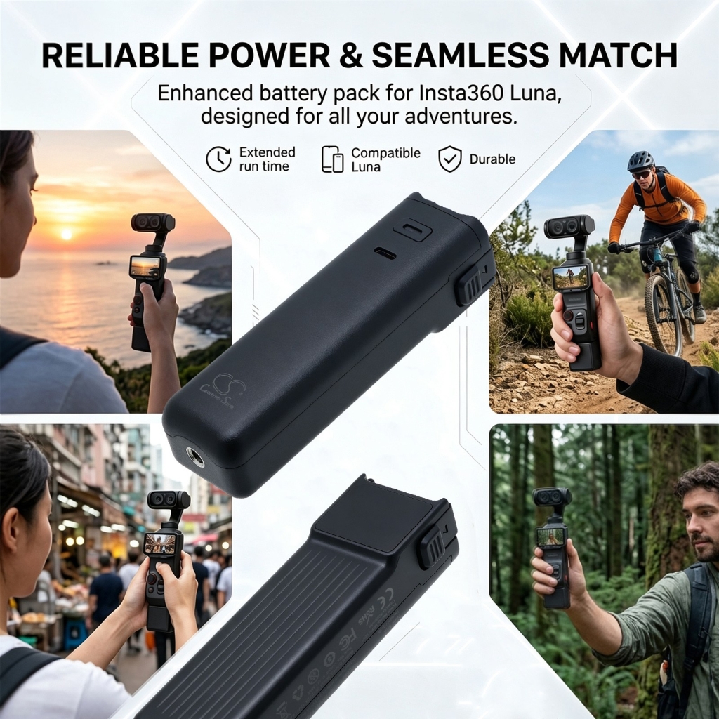 Baterie kompatibilní s Insta360 Luna Luna CS-HYD135MC