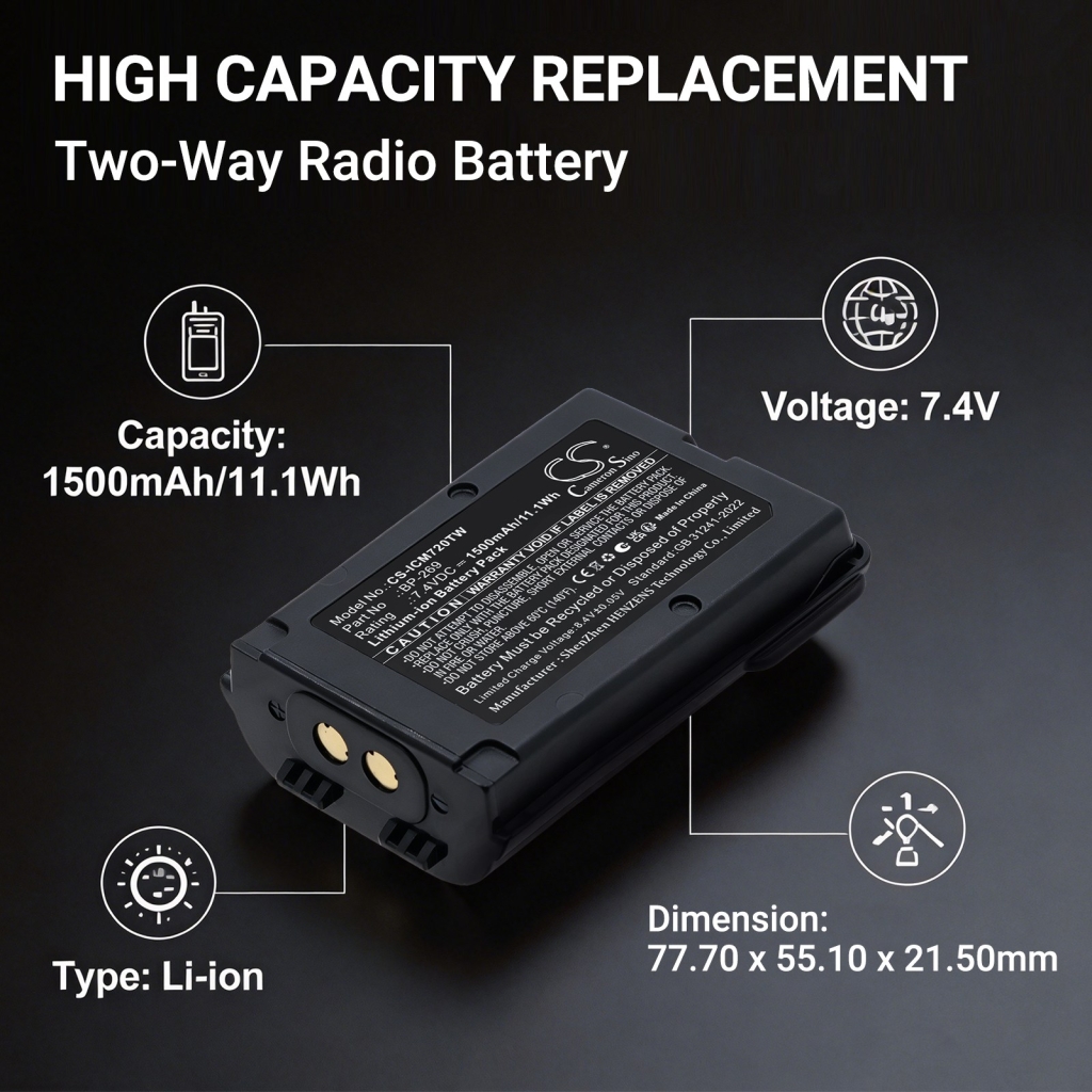 Baterie pro Icom IC-M73J