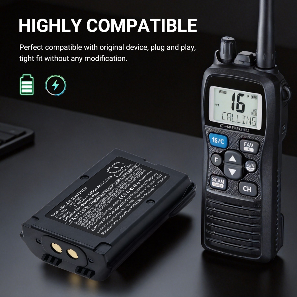 Baterie pro Icom IC-M73J