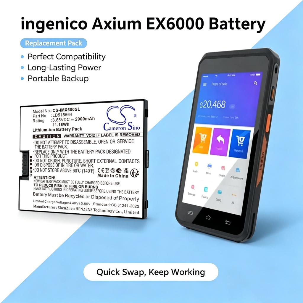 Baterie pro Ingenico Axium EX6000
