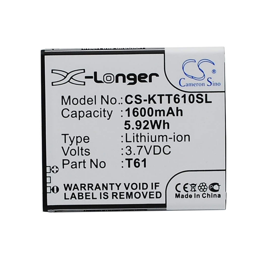 Baterie kompatibilní s K-Touch CS-KTT610SL