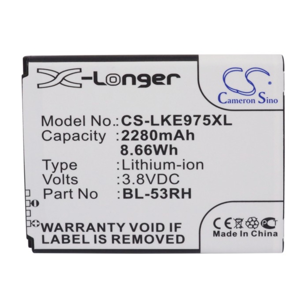 Baterie kompatibilní s LG CS-LKE975XL