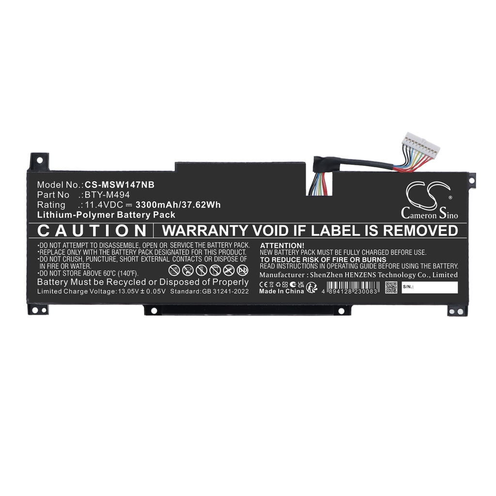 Baterie pro MSI Modern 14 C12M-077XES