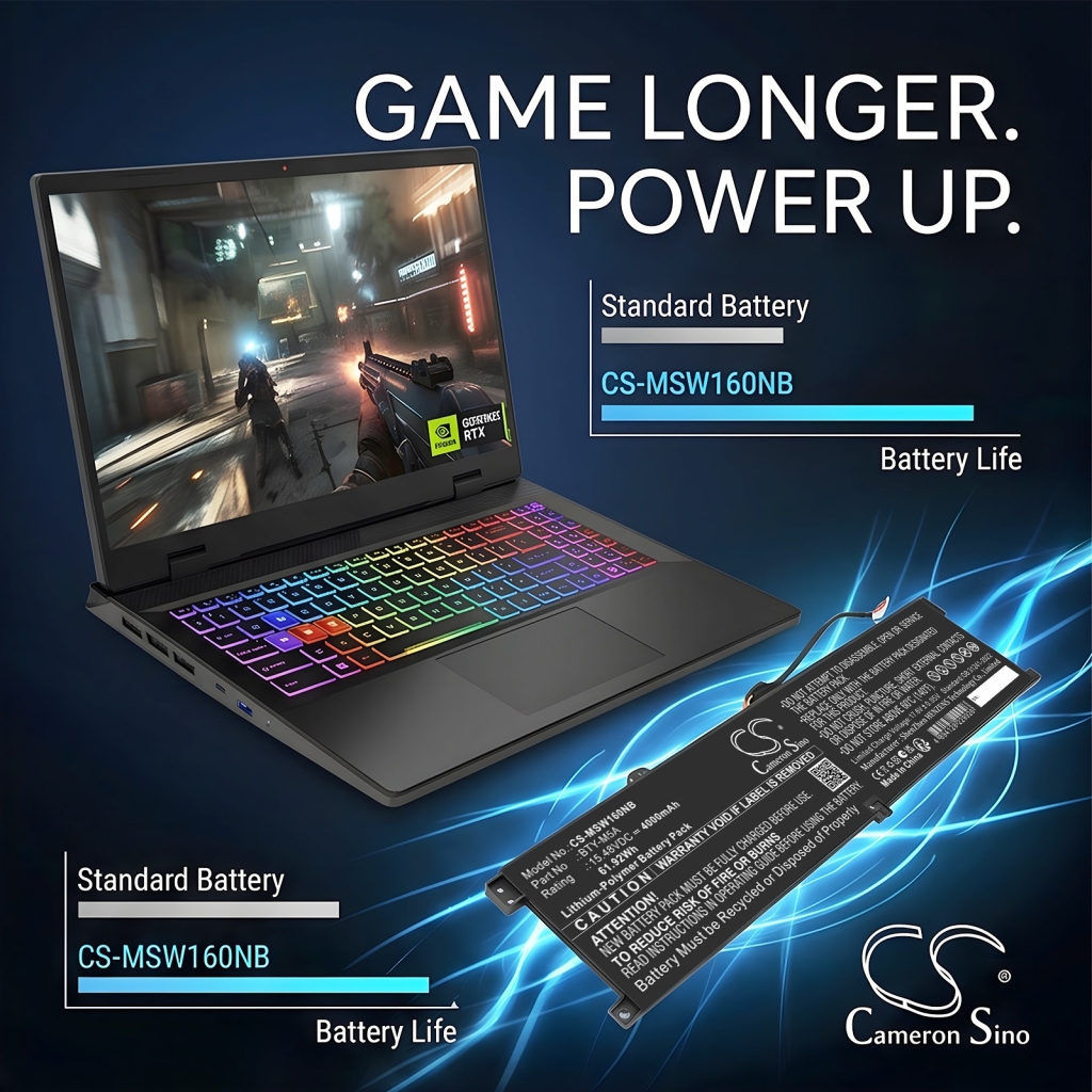 Baterie kompatibilní s MSI CS-MSW160NB
