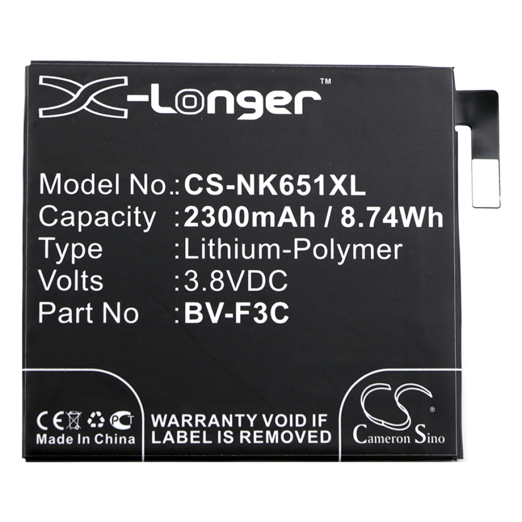 Baterie kompatibilní s Nokia Microsoft CS-NK651XL