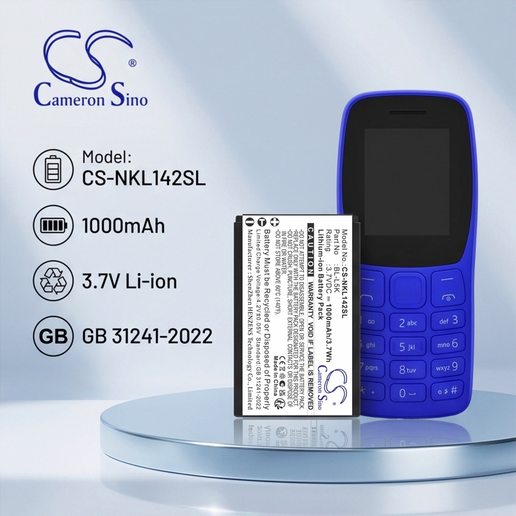 Baterie kompatibilní s Nokia CS-NKL142SL