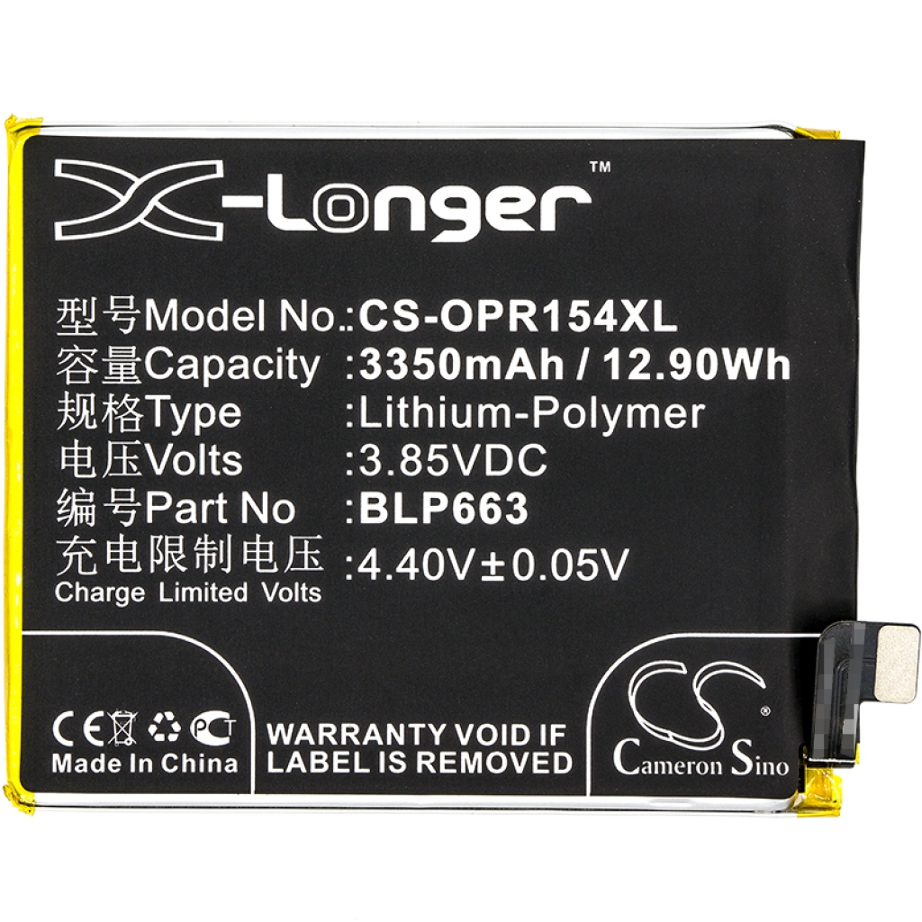 Baterie kompatibilní s OPPO CS-OPR154XL