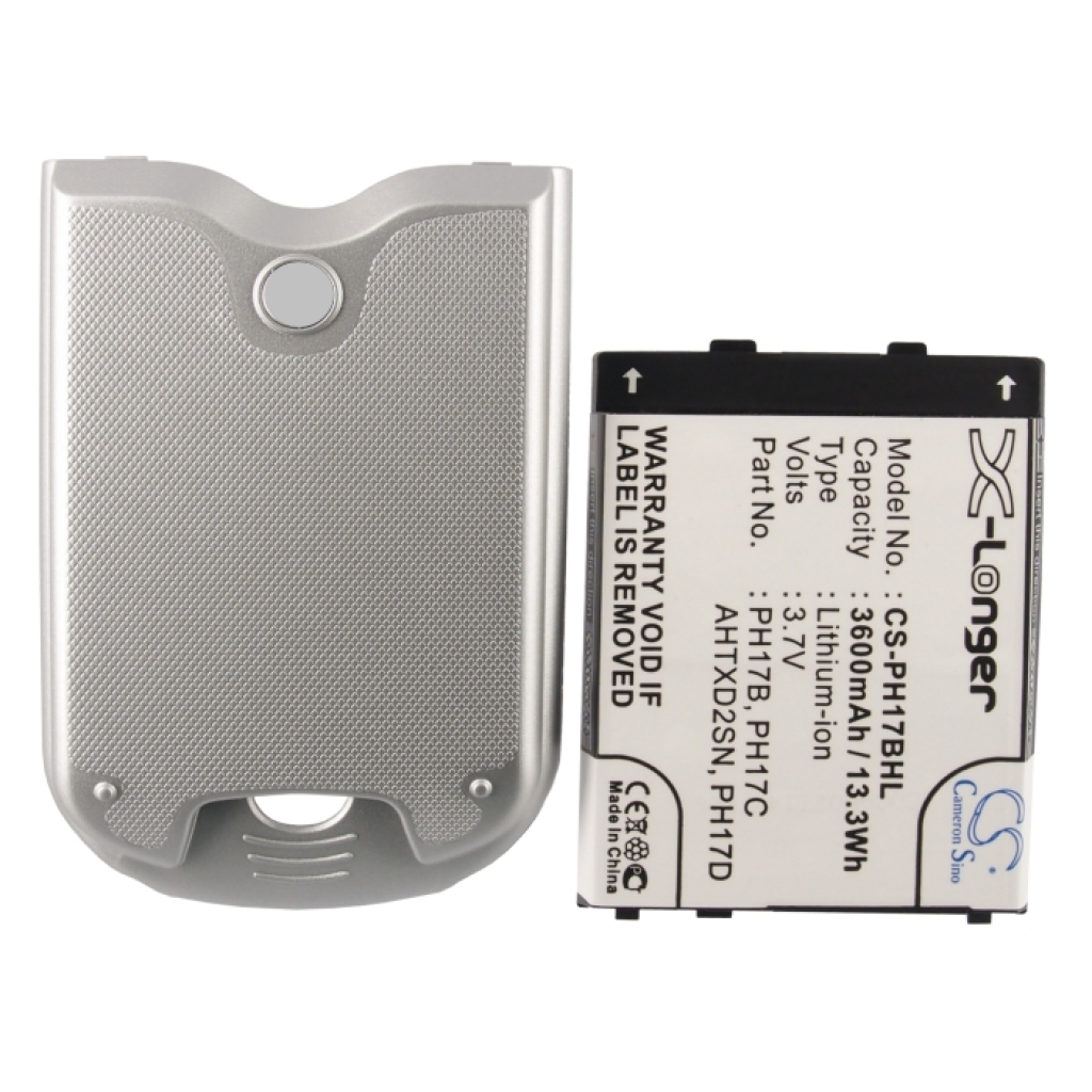 Baterie kompatibilní s Vodafone HTC O2 Orange T-Mobile DOPOD ERA i-Mate MWG Qtek Telefonica CS-PH17BHL