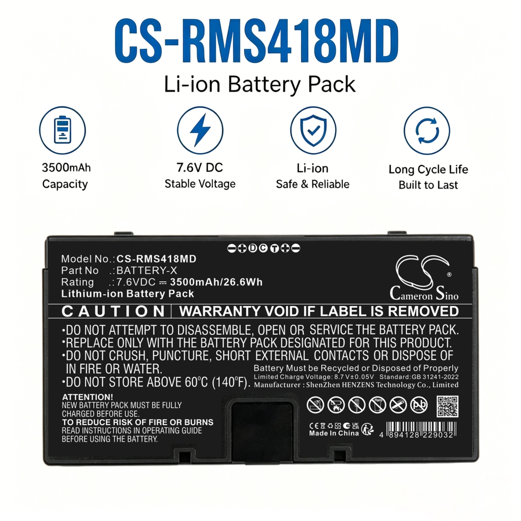 Baterie kompatibilní s Iray CS-RMS418MD